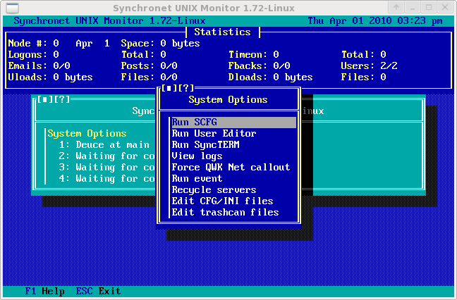 UNIX Monitor configure option